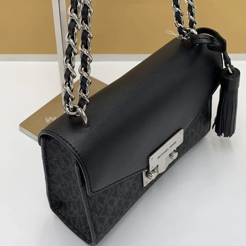 MICHAEL KORS ROSE SMALL XBODY BLACK SIGNATURE COLOR
